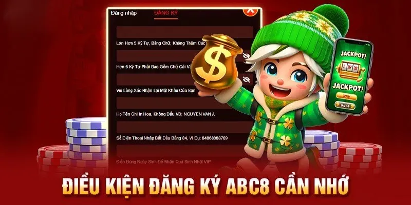 Thao tác đăng ký tài khoản ABC8 diễn ra nhanh gọn