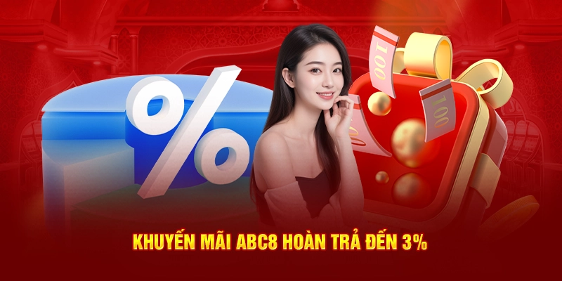 Khuyến mãi ABC8 hoàn trả đến 3%